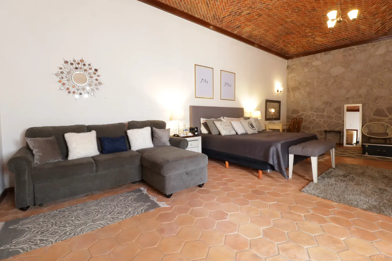 Habitaciones. Jr. Suite Naranjos Hotel Hacienda Lagunillas, Hotel en Huimilpan, Querétaro.