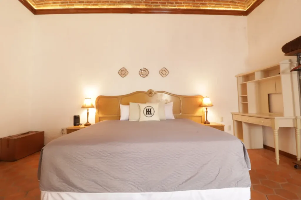 Habitaciones. Suite Sencilla patio Naranjos Hotel Hacienda Lagunillas, Hotel en Huimilpan, Querétaro.